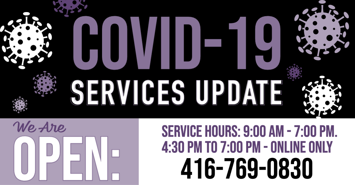 Covid Services Update - Open Online